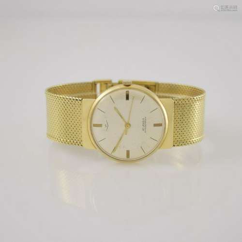 Gents wristwatch in 14k yellow gold