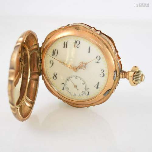 JACCOTTET Watch Co. 14k pink gold hunting cased pocket