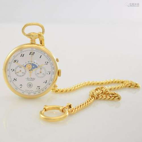 AERO WATCH open face pocket watch with chronograph