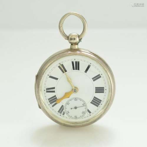 Jos. JOHNSON Liverpool pocket watch in silver