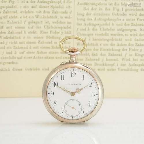 AUTO-REGLANTE/SFC rare pocket watch in silver