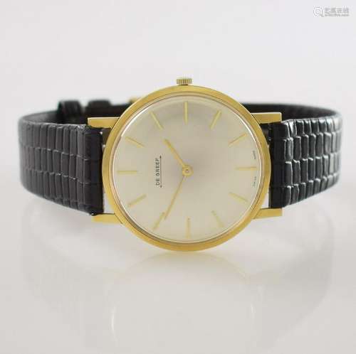 DE GREEF 18k yellow gold gents wristwatch