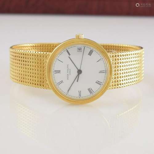 PATEK PHILIPPE gents gold wristwatch Calatrava