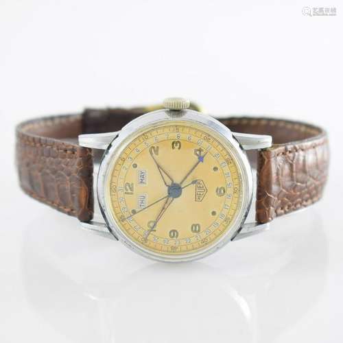 HEUER wristwatch with complete calendar