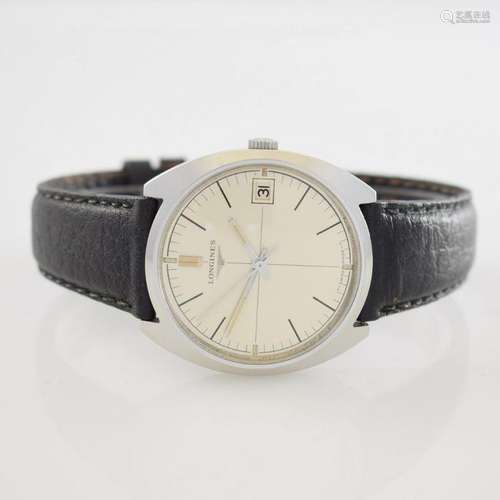 LONGINES gents wristwatch in stainless steel