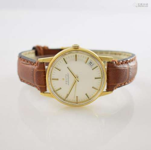 ZENITH 18k yellow gold gents wristwatch