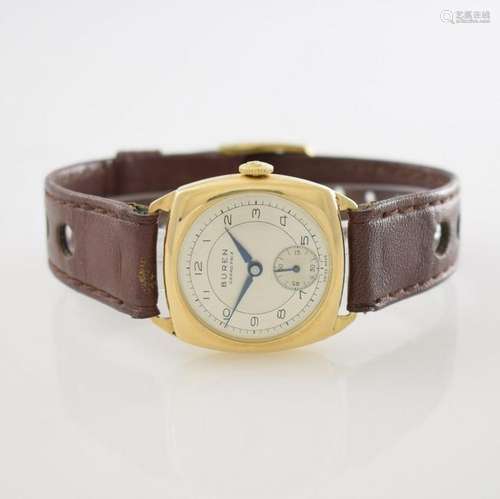 BUREN Grand Prix 9k yellow gold wristwatch