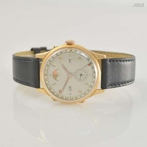 RECORD Datofix 18k pink gold gents wristwatch