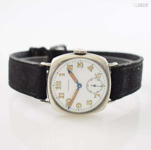 LONGINES early wristwatch in silver