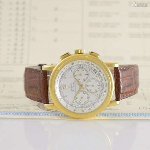 ZENITH 18k yellow gold El Primero Chronometre