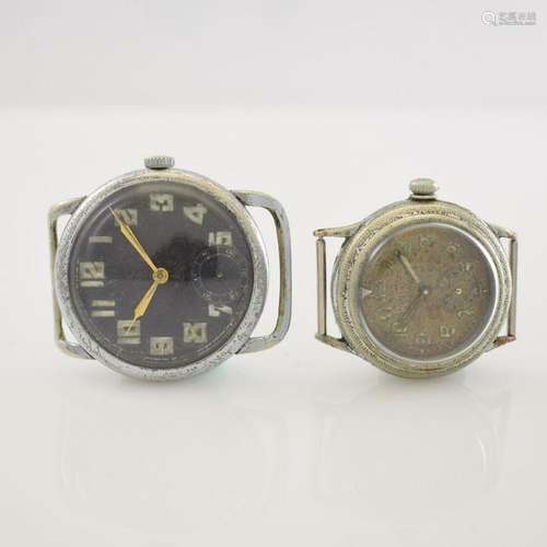 Set of 2 early aviation-wristwatches