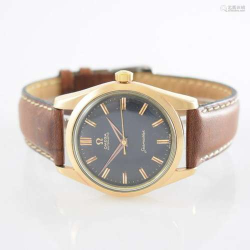 OMEGA Seamaster 'BIG LOGO' pink-gold caped watch