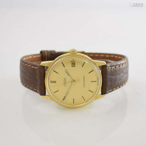 OMEGA 18k yellow gold gents wristwatch series Seamaster