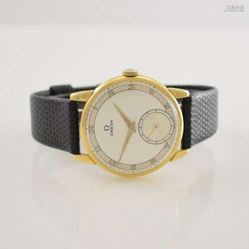 OMEGA 18k yellow gold gents wristwatch