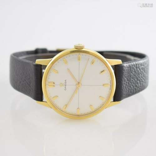 OMEGA 18k yellow gold gents wristwatch