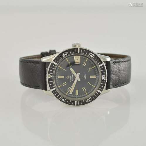 CERTINA DS rare gents diving watch in steel