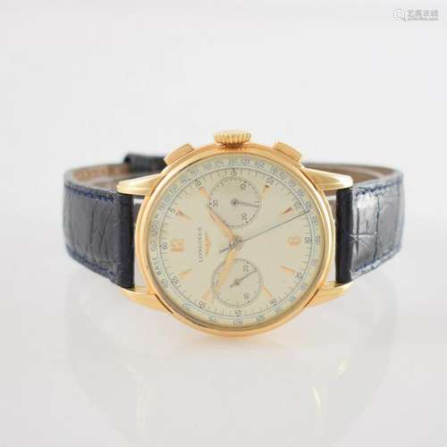 LONGINES 30CH 18k pink gold Flyback chronograph