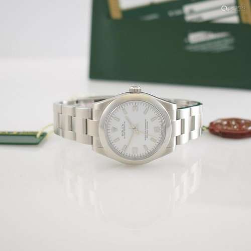 ROLEX Oyster Perpetual medium wristwatch steel