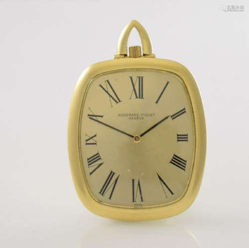 AUDEMARS PIGUET 18k gold open face pocket watch