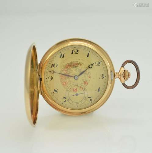 VICTOIRE LEVRETTE 14k gold hunting cased pocket watch