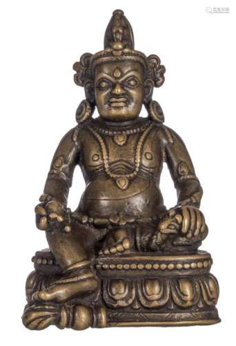 A bronze Buddha Pala, possibly 17thC, H 13 cm
