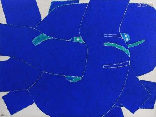 Collignon G., 'Bleue ciel', no. 36, dated 1966, oil on