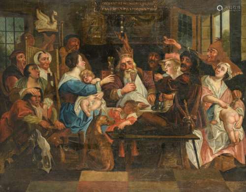 Jordaens Jacob I (after), 'The King Drinks',