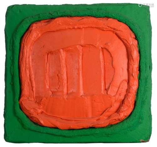 Bogart B., 'Rougevert', dated 1970, mixed media, 78 x