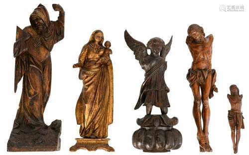 A  lot of various religious sculptures consisting of