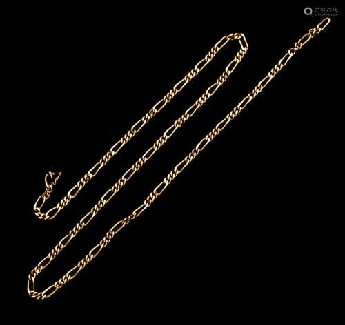 An 18ct gold (necklace) / (pocket watch chain), length