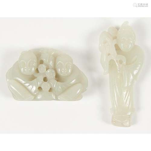 Chinese Jade Figural Groups