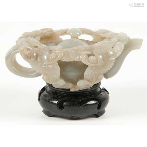 Chinese Celedon Jade Teapot