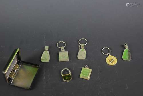 7 Vintage Car key Chains.