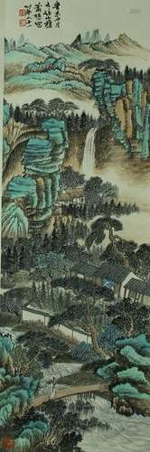 Chinese Scroll Painting of Landscape