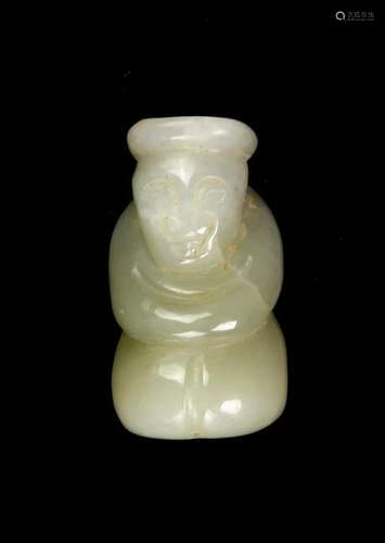 Chinese Antique Jade Shoulao Figure