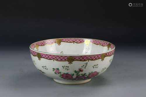 Chinese Export Punch Bowl