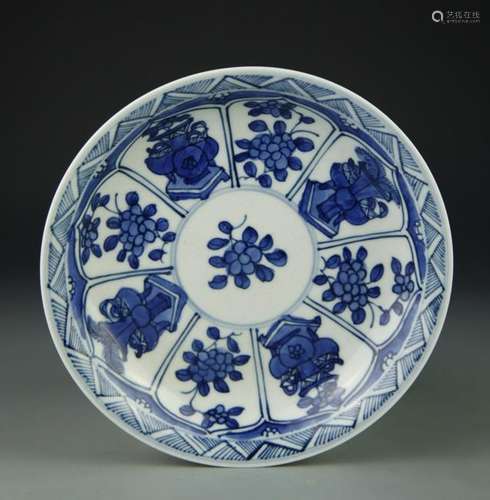 Chinese Blue and White Plate