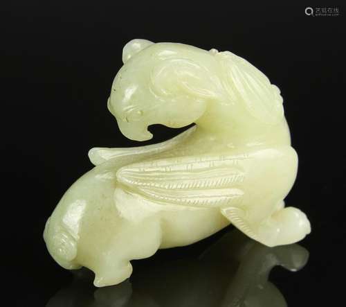 Chinese Carved Jade Mythical Animal Figure