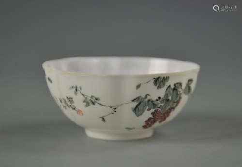 Chinese Famille Rose Bowl