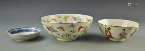 Three Chinese Porcelain Bowls