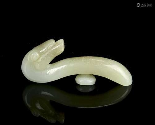 Chinese Jade Dragon Hook