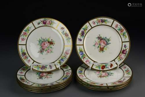 A Set Of Famille Rose Plates