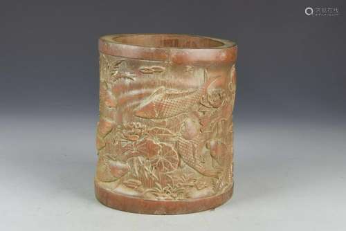 Chinese Bamboo Brush Pot