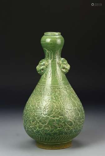 Chinese Green Glazed Vase