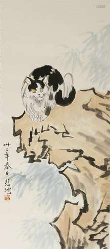 Chinese Scroll Painting, Attributed to Xu Beihong