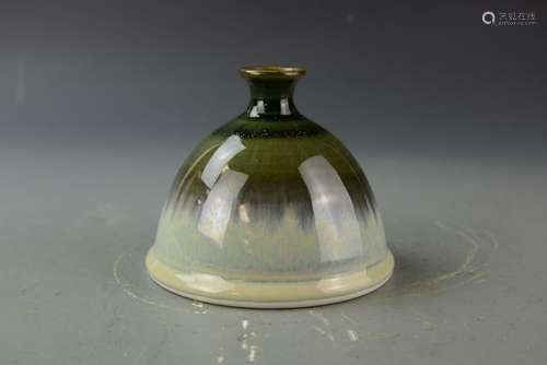 Green Glazed Pottery Vase