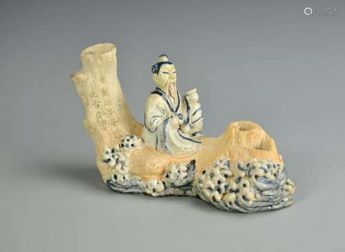 Chinese Blue and White Figure