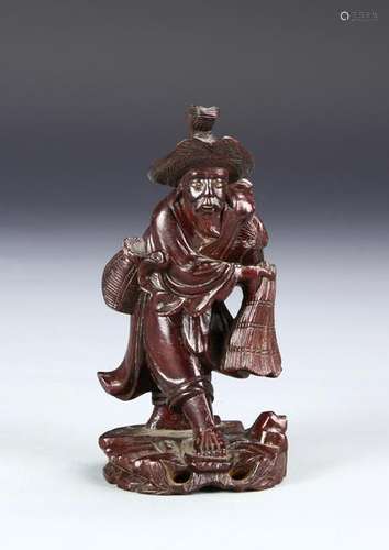 Chinese Rose Wood Figure