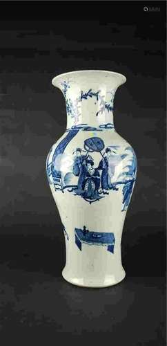 Blue and white vase