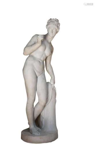 Vénus à la Pomme, statue en marbre blanc statuaire…